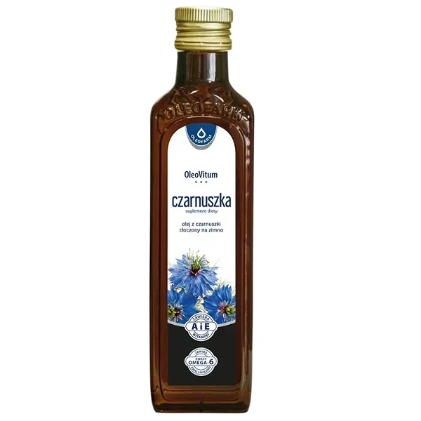 OleoVitum, olej z czarnuszki tłoczony na zimno, 250ml