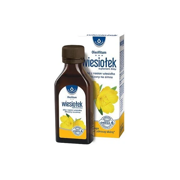 OleoVitum, olej z nasion wiesiołka, tłoczony na zimno, 100ml