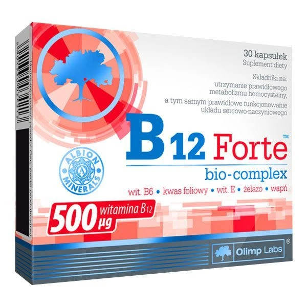 Olimp Labs, B-12 Forte Bio-Complex, 30 kapsułek