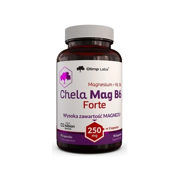 Olimp Labs, Chela-Mag B6 Forte, magnez + witamina B6, 90 kapsułek