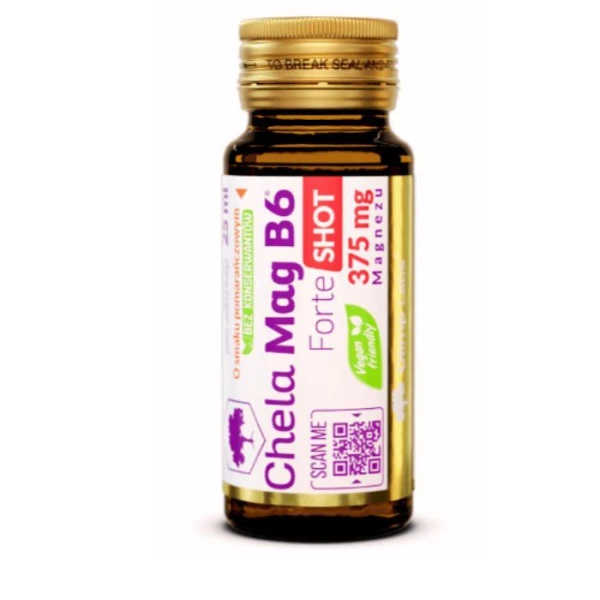 Olimp Labs, Chela-Mag B6 Forte Shot, płyn, smak pomarańczowy, 25ml