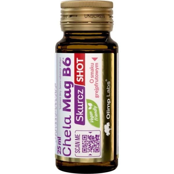 Olimp Labs, Chela-Mag B6 Skurcz Shot, płyn, smak grejpfrutowy, 25ml