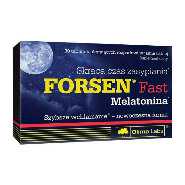 Olimp Labs, Forsen Fast Melatonina, 30 tabletek ulegających rozpadowi w jamie ustnej