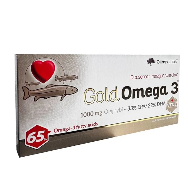Olimp Labs, Gold Omega 3 Mocne Serce, 60 kapsułek