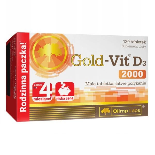 Olimp Labs, Gold-Vit D3 2000, 120 tabletek