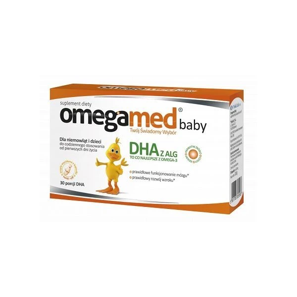 Omegamed Baby, DHA z alg, od urodzenia, 30 kapsułek twist-off