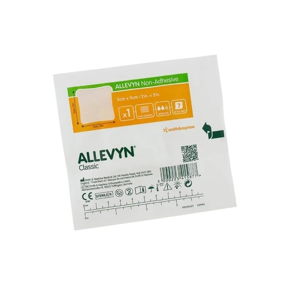 Allevyn Non Adhesive, opatrunek piankowy, nieprzylepny, 5cmx5cm, 1 sztuka