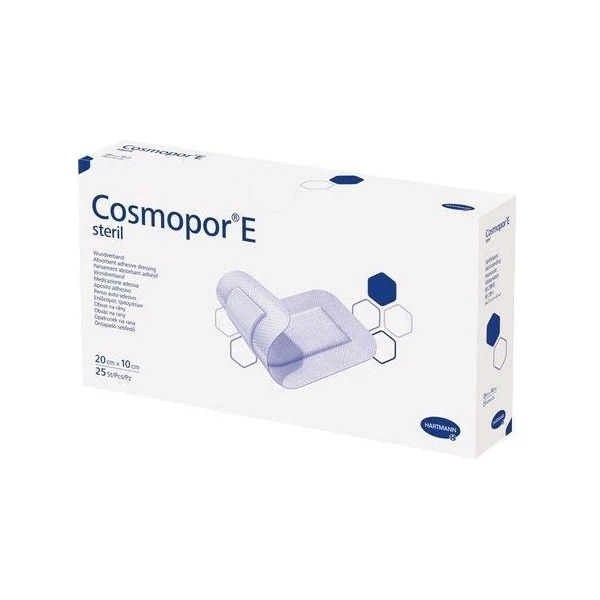 Opatrunek samoprzylepny, Cosmopor E steril, jałowy, 20cmx10cm, 25 sztuk