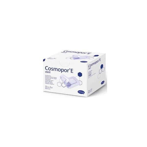 Opatrunek samoprzylepny, Cosmopor E steril, jałowy, 7,2cmx5cm, 50 sztuk