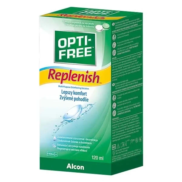 Opti-Free Replenish, płyn dezynfekcyjny do soczewek, 120ml