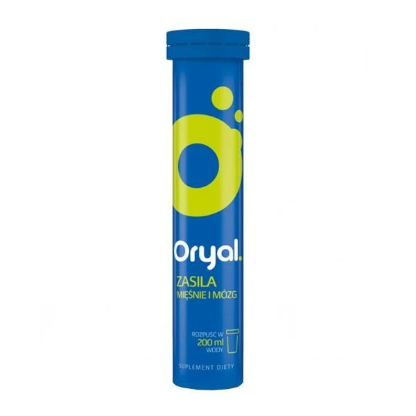 Oryal, smak limonkowy, 20 tabletek musujących