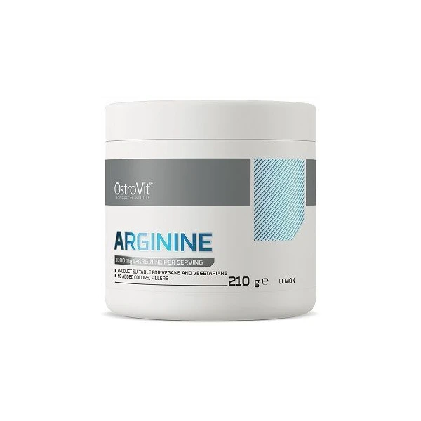 OstroVit, Arginine, proszek, smak cytrynowy, 210g