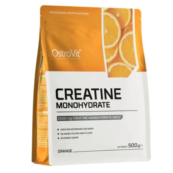 OstroVit, Creatine Monohydrate, smak pomarańczowy, 500g