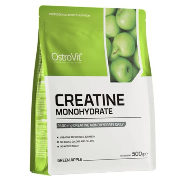 OstroVit, Creatine Monohydrate, zielone jabłuszko, 500g