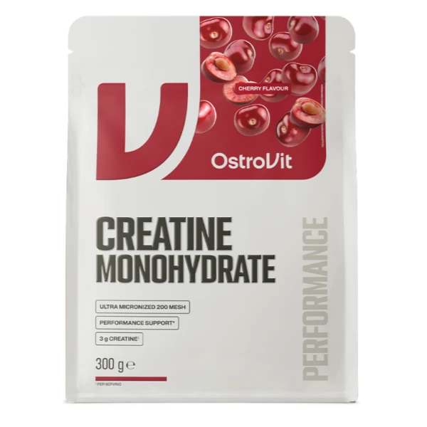 OstroVit, Monohydrat kreatyny, smak wiśniowy, 300g