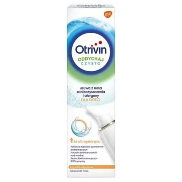Otrivin Oddychaj Czysto, aerozol do nosa, dla noworodków od 2 tygodnia życia, 100ml