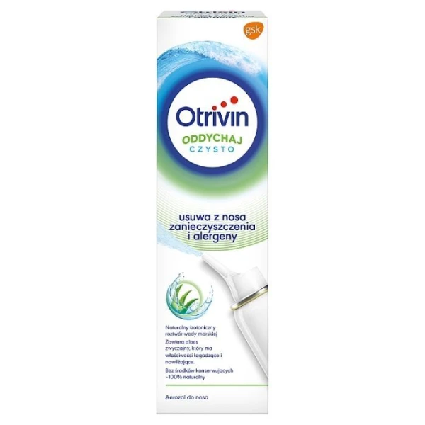 Otrivin Oddychaj Czysto, aerozol do nosa, dla dorosłych i dzieci powyżej 6 roku życia, 100ml