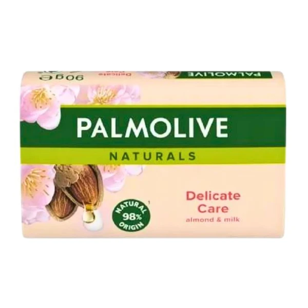 Palmolive Naturals Delicate Care Almond & Milk, mydło w kostce, z mleczkiem migdałowym, 90g