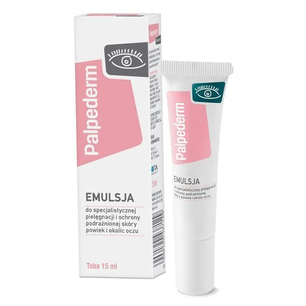 Palpederm, emulsja do pielęgnacji i ochrony podrażnionej skóry powiek i okolic oczu, 15ml