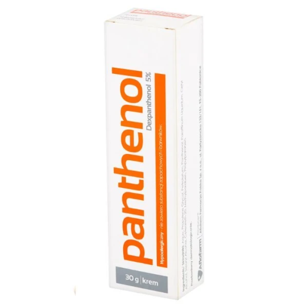 Panthenol 5%, krem na oparzenia, 30g