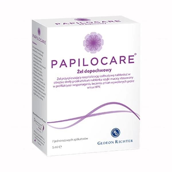 Papilocare, żel dopochwowy, 7 aplikatorów po 5ml