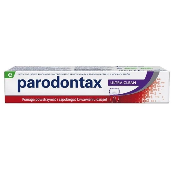 Parodontax Ultra Clean, pasta do zębów zapobiegająca krwawieniu dziąseł, 75ml