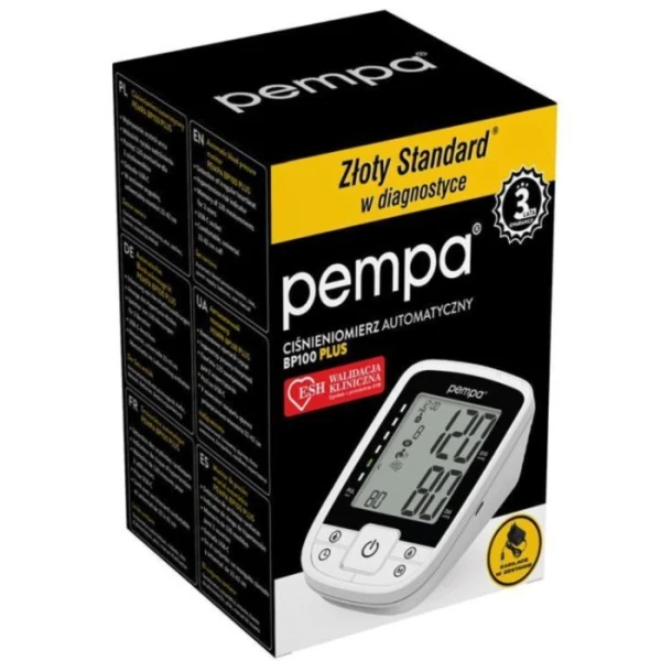 Pempa BP100 Plus, automatyczny ciśnieniomierz naramienny, 1 sztuka