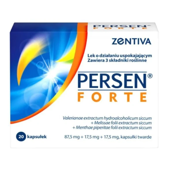 Persen Forte (87,5mg+17,5mg+17,5mg), 40 kapsułek