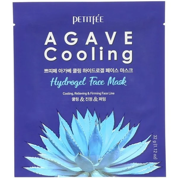 Petitfee Agave Cooling, hydrożelowa kojąca maska do twarzy, z ekstraktem z agawy, 32g