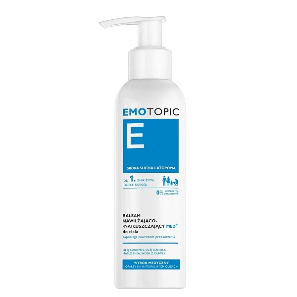 Emotopic, balsam nawilżająco-natłuszczający med+ do ciała, od urodzenia, 190ml