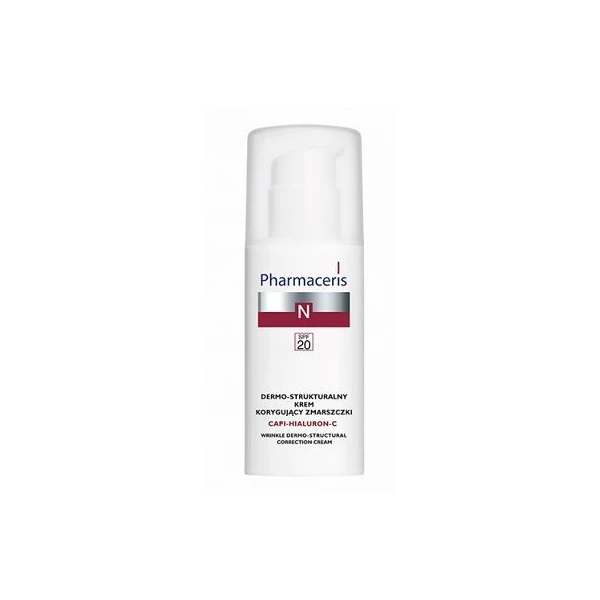 Pharmaceris N, Capi-Hialuron-C, krem korygujący zmarszczki SPF20, skóra naczynkowa, 50ml