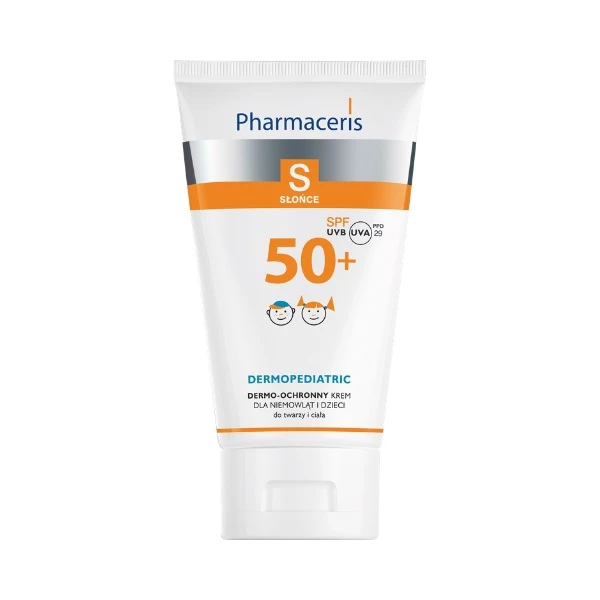 Pharmaceris S, Dermopediatric, krem ochronny do twarzy i ciała SPF50+, dla dzieci i niemowląt powyżej 6 miesiąca życia, 125ml