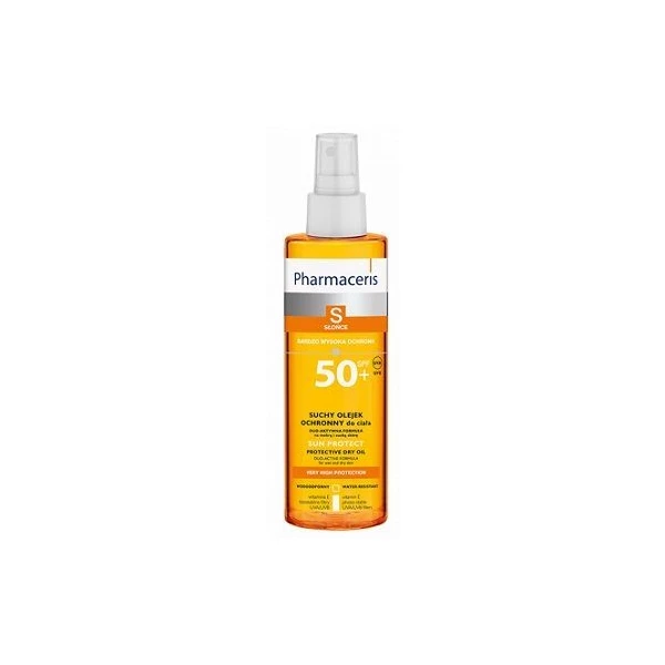 Pharmaceris S, Sun Protect, suchy olejek ochronny do ciała SPF 50+, 200ml