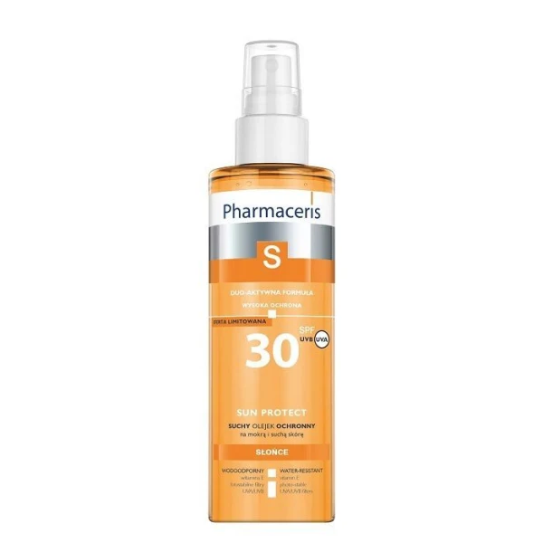 Pharmaceris S, Sun Protect, suchy olejek ochronny do ciała SPF30, 200ml