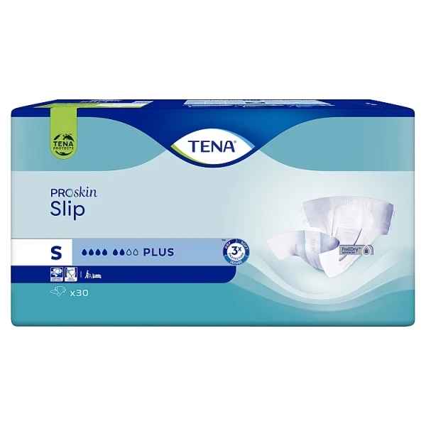 Pieluchomajtki Tena Slip ProSkin Plus, rozmiar S, chłonność 6/8, 30 sztuk