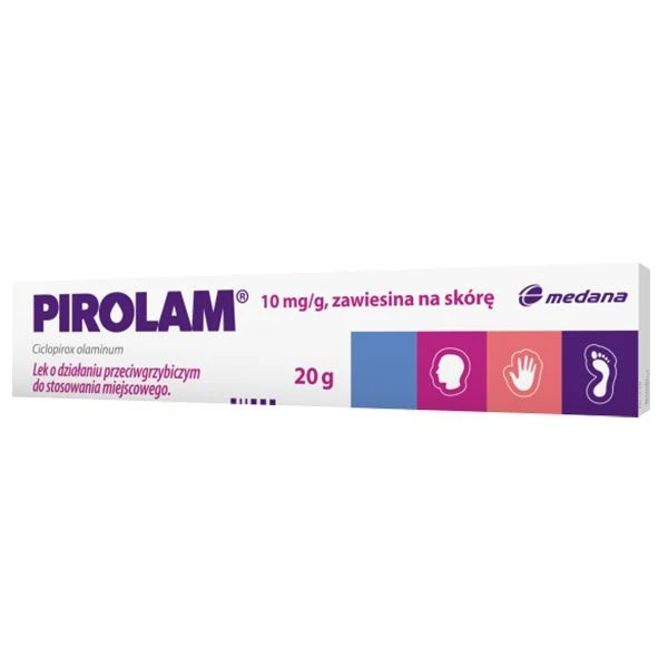 Pirolam 10mg/g, zawiesina na skórę, 20g