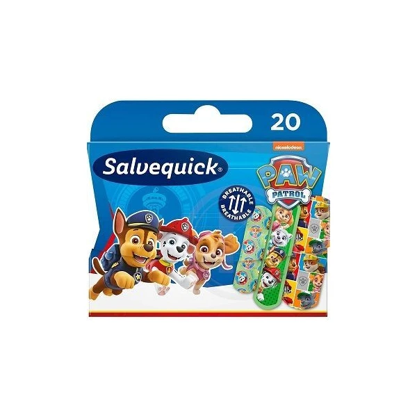 Plastry wodoodporne, Salvequick Psi Patrol, 20 sztuk