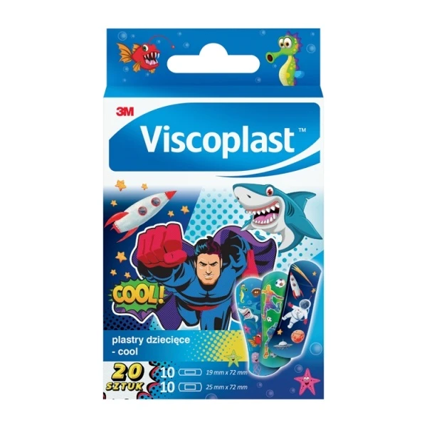 Plastry dla dzieci, Cool, Viscoplast, 20 sztuk