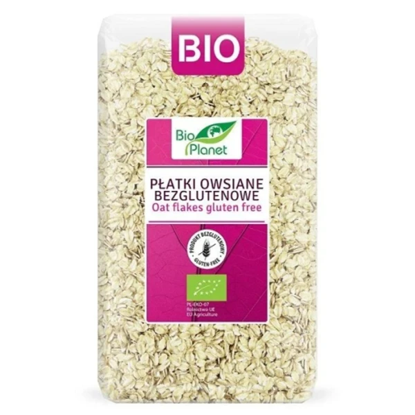 Bio Planet, płatki owsiane bezglutenowe, bio, 1kg