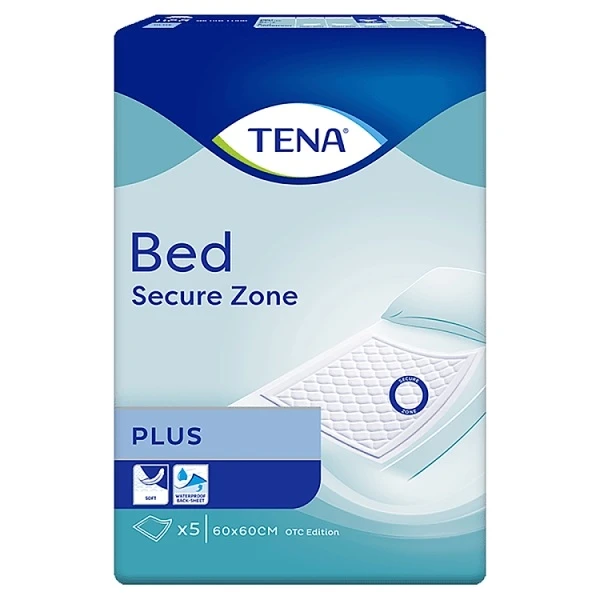 Tena Bed Plus, podkłady higieniczne, rozmiar 60x60cm, 5 sztuk