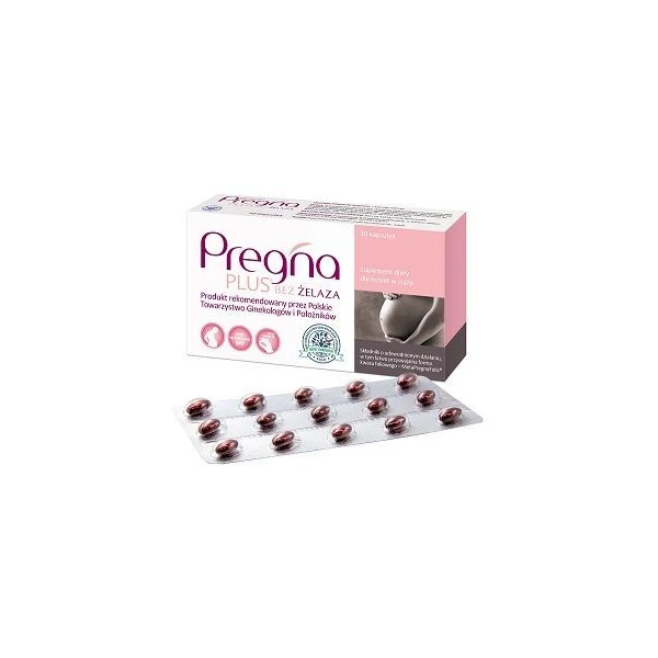 Pregna Plus Bez Żelaza, 30 kapsułek