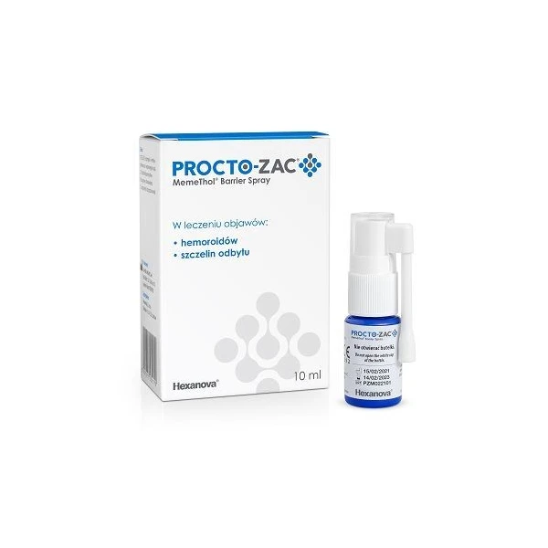 Procto-Zac MemeThol Barrier Spray, płyn, 10ml