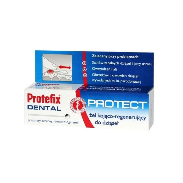 Protefix Dental Protect, żel kojąco-regenerujący do dziąseł, 10ml