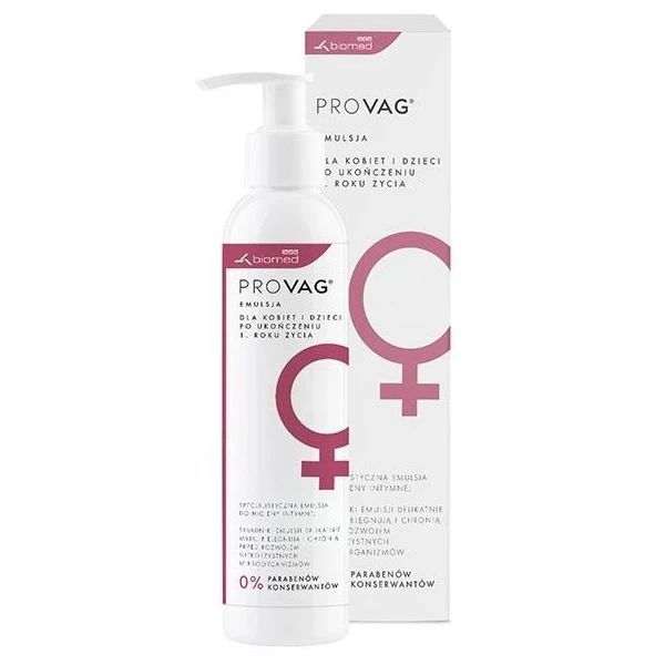ProVag, emulsja do higieny intymnej, dla kobiet i dzieci po 1 roku życia, 150ml