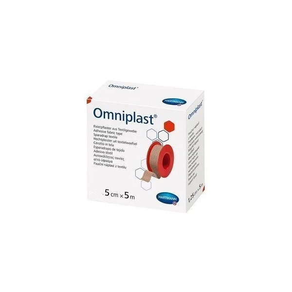 Przylepiec na rolce Omniplast, 5cmx5m, 1 sztuka