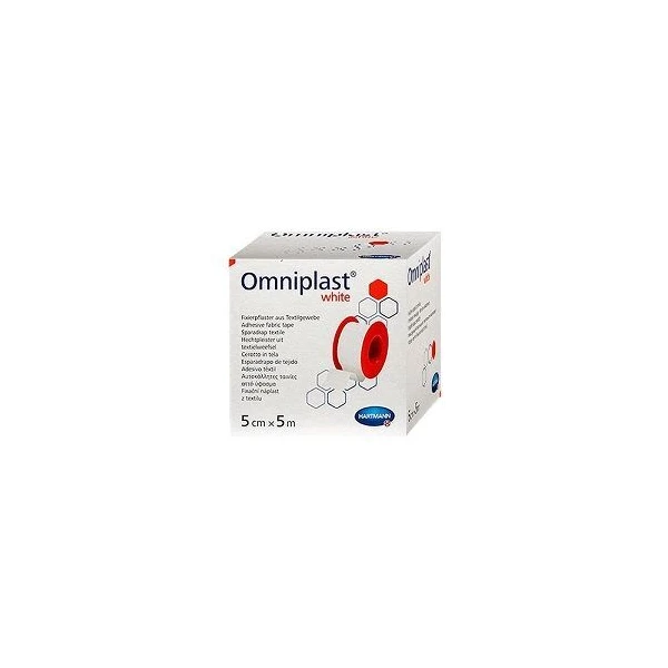 Przylepiec na rolce Omniplast White, 5cmx5m, 1 sztuka
