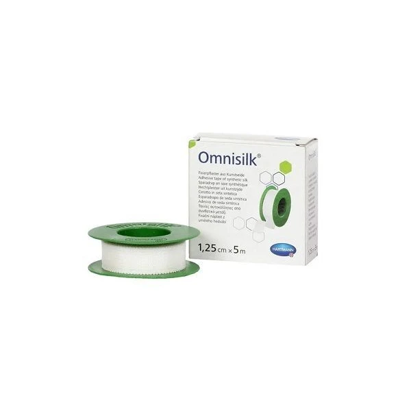 Przylepiec na rolce Omnisilk, skóra wrażliwa, 1,25cmx5m, 1 sztuka