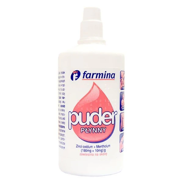 Puder płynny (180mg+10mg)/g, zawiesina na skórę, 100g