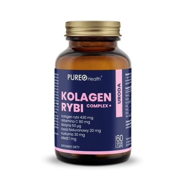 Pureo Health, Kolagen Rybi Complex+, 60 kapsułek