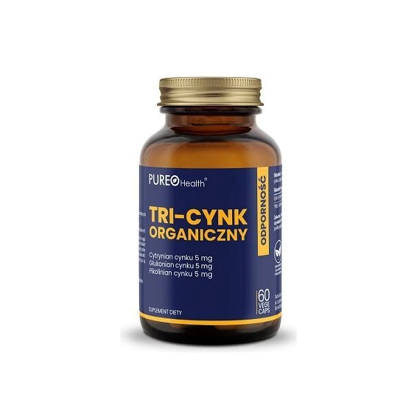Pureo Health, Tri-cynk organiczny, 60 kapsułek